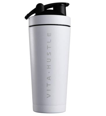 China Beauchy 304 Stainless Steel 750ML Metal Viable Protein Shaker Bottle With Own Design for sale