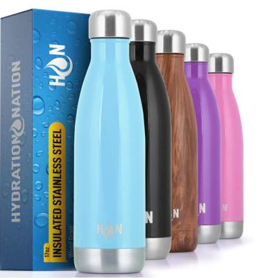 China Sustainable Stainless Steel Water Bottle oz, 17oz, 25oz, or 34oz - Metal Double Wall Insulated Water Bottle for Hot and Cold Beverages - BPA Free for sale