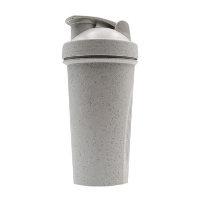 China 600ml Water Bottle Wheat Straw Water Bottle Shaker Bottle Viable Bamboo Material Gym Not Applicable For Boiling Water Customer Logo for sale