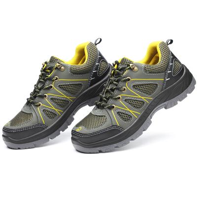 China Fashion Men Mesh Breathable Steel Toe Shoes Anti-Slip Lightweight Safety Shoes for sale