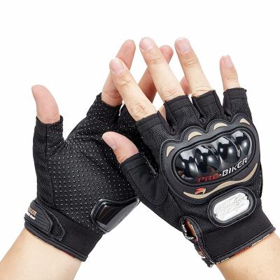 China Breathable Motorcycle Gloves Motocross Half Finger Breathable Motorcycle Hand Bicycle Riding Gloves Racing Fingerless Gloves for sale