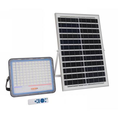 China Portable Garden 6V 25W 150 Watt Solar Panel Led Flood Lights 216pcs SMD 6000K White 150W Outdoor Led Flood Light for sale