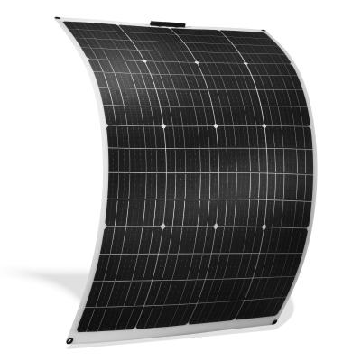 China Panel solar monocristalino flexible e impermeable de 175W para superficies flexibles curvas en venta