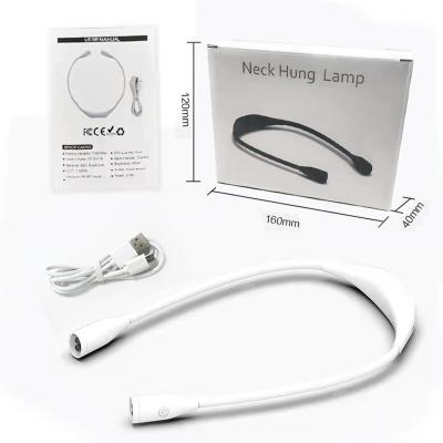 China Hung Reading Light Flexible Arms Modern Book Rechargeable Lamp Portable USB LED Flashlights for sale