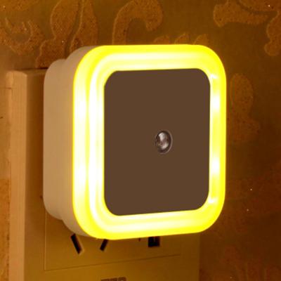 China Modern Electric Bedside Light Control Mini Square Led Night Light Energy Saving Smart Lamp For Kids for sale