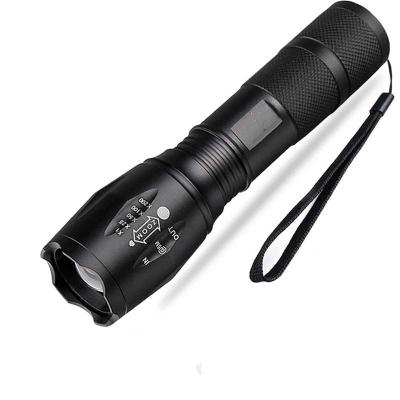 China Zoomable Led Torch 10w T6 Aluminum Linterna De Led Torch Light 5 Modes Head Chain Flashlights Zoom Zoomable Tactical Flashlights for sale