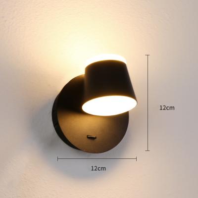 China Modern Nordic Modern Multi Head Bedroom Bedside Wall Light Hotel Hall Decoration Dimmable Led Wall Rotatable Indoor Lamp for sale