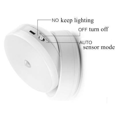 China Rechargeable Portable Wireless White Wall Light Magnetic Table Lamp Sensor Night Light 80*90mm for sale