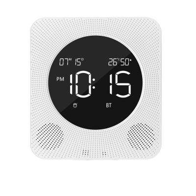 China Wall Mounted Alarm Inveer 5inch Large LED Display and FM Radio Function with BT Speaker Digital Calendar Day Alarm Clock for sale