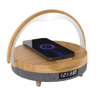 China Wireless Charger for Mobile Phone Inveer Single Tool, Alarm Clock, BT5.0 Speakers, 10W High Speed ​​Wireless Charger for sale