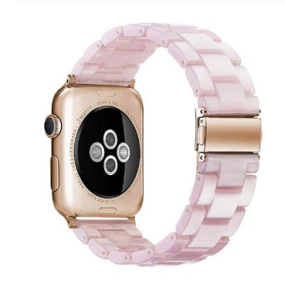 China Protect Your Watch Devices From Scratches Resin Strap For Apple Watch 4 Band 42mm 38mm Correa Stainless Steel Buckle iwatch 3/2/1 44mm 40mm Watch Band Accessories for sale