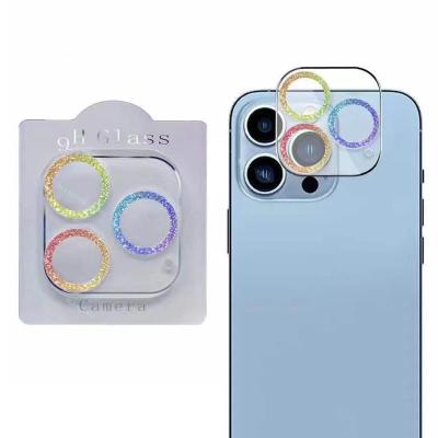 China Shockproof Anti-Fall Glitter Camera Protector Film For iPhone 13 12 mini 13 pro Max Clear Lens Protective Glass For iPhone 11 12pro 13pro Back Cover for sale