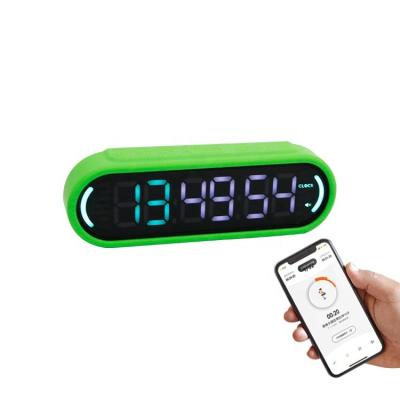 China Portable Digital Timer LED Display ABS Non-slip Design Mini Gym Timer for sale