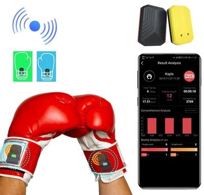 China 4 hours of control smart wearable boxing sensor APP quickly identify your boxing type in real time for sale