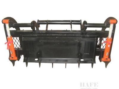 China skid steer laoder attachment hydraulic high pressure fluid  Plough Power Rakes for skid steer loader for sale