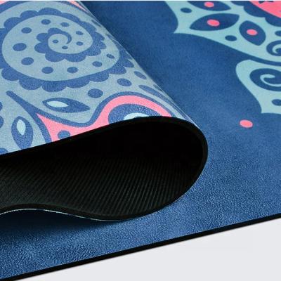 China Good Quality Factory Directly Good Quality Yoga Mat Fiber Suede Mat Non-slip Heat Transfer Microfiber Printed Printing for sale