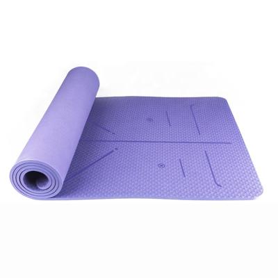 China SANFAN Single Layer Gym Fitness Mats Manufacturer Non-slip Wholesale Eco-friendly Yoga Tape Mats Custom Print Anti-Slip High Density for sale