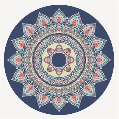 China China Factory Price Non Slip Custom Printed Round Meditation Yoga Mat for sale