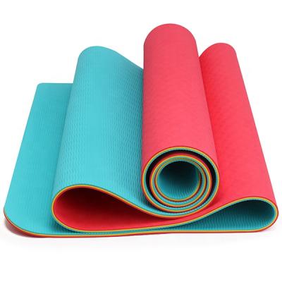 China Wholesale Non-slip Natural Exercise Gym Custom Printing Cheap PVC Yoga Mat for sale