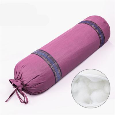 China Wholesale Durable and Comfortable Cotton Yoga Round Support Pillow, Eco-Friendly Meditation Pilates Yoga Bolster for sale