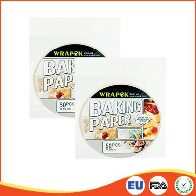 China Rundes Silikon-Papier bedeckt für das Kochen/Backen, Berufspergamentpapier-Blätter zu verkaufen