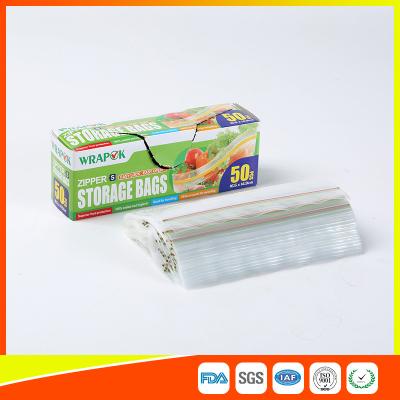 Chine Joint en plastique refermable clair de fermeture éclair de sacs de stockage de nourriture avec la marque de distributeur à vendre