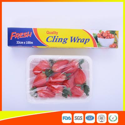 China Fresh Keeping Food Grade Cling Film , Stretch Wrapping Plastic Roll for sale