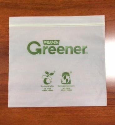 China Bolso biodegradable abonable de la cerradura de la cremallera en venta