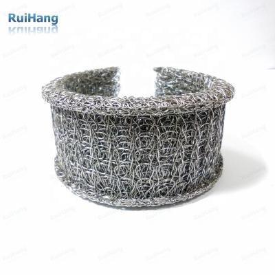 China Knitted weave knitted wire mesh fittings for clamps and jointing solutions for sale