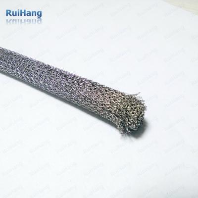 China Knitted Weave All Metal Foam Or Elastomer Knitted Yarn Mesh Gasket for sale