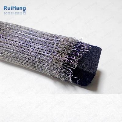 China Knitted Weave EMI RF Armature Double Layer Elastomer Cored Knitted Wire Mesh Pad for sale