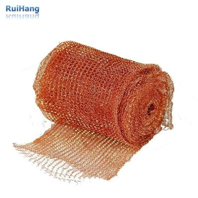 China FT 50FT 100FT Garden Fence Pest Control Copper Wire Mesh 20 4 Inch Width and Length 20 Pure Copper Knitting Mesh for sale