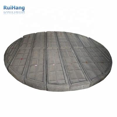 China Customizable Knitted Armor Size Wire Mesh Demister Pad For Gas Flow Or Vertical Fouling Applications for sale