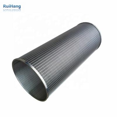 China Stainless Steel Non Woven Cylinders Wedge Wire Screen Cylinder for sale