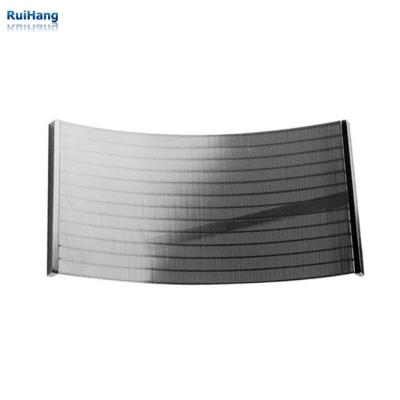 China Supply Non Woven SS 316 L Stainless Steel Sieve Screen Wedge Ruihang Wire Curved Screen For Food Processing Machinery for sale