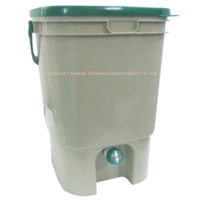 China Bokashi composting Bokashi 21 liter (4.6 gallon) plastic composter, turning your food scraps into organic fertilizer for sale