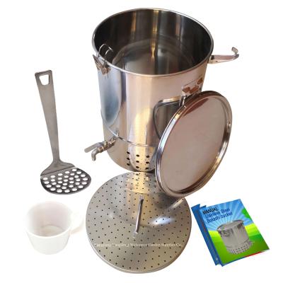 China Home 30L (6.6 gallon) 201# stainless steel Bokashi composting kit, big in capacity for big families for sale