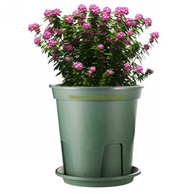 China CLASSIC plastic flower pot with saucer, root-control basin, better for plant growth for sale