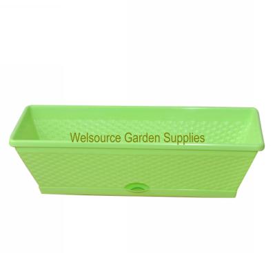 China CLASSIC imitative rattan woving planting basin, self-feeding water from bottom of basin for sale