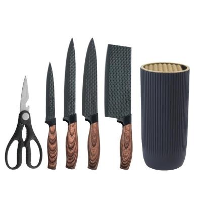 China Sustainable Kitchen Knife set Stainless steel multi-purpose six-piece Chef's knife combination Gift knife set for sale