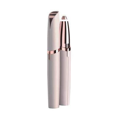 China Gold Plated Electric Painless Shaver Portable Eyebrow Trimmer Eyebrow Facial Hair Remover Mini Eye Brow Shaper Shaver For Women for sale