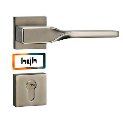 China Guangdong-hyh Hardware Mortise Design Home Door Handle Italian Cylinder Square Door Lock Set for sale