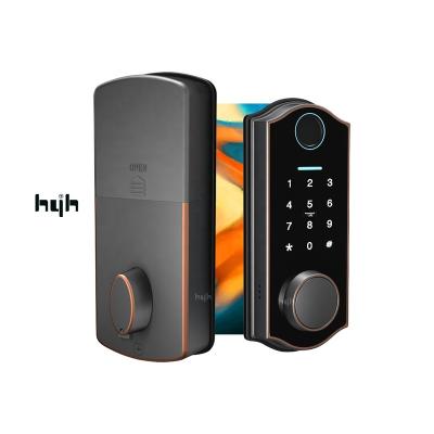 China Guangdong-hyh App Coin Fingerprint Key Zinc Alloy Biometric Door Lock, Smart Digital Fingerprint Deadbolt Door Lock for sale