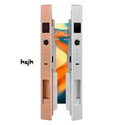 China Hotel/Guangdong-hyh villa security set office/home/apartment/glass fingerprint lock and so on sliding door aluminum alloy plate for sale