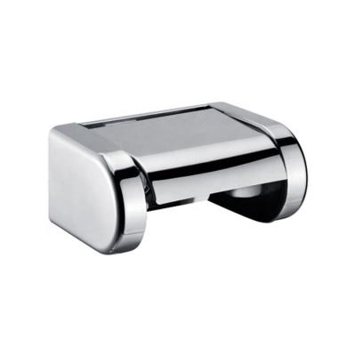 China Modern European Style Bathroom Buckles Mirror Finish Stainless Steel Wall Mounted Elastic Plastic Toilet Paper Holder for sale