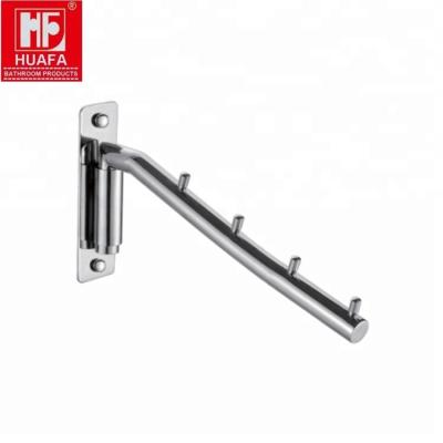 China With Hook Bathroom Rotating Wall Mounted Stainless Steel Bath Towel Rack And Towel Hook for sale