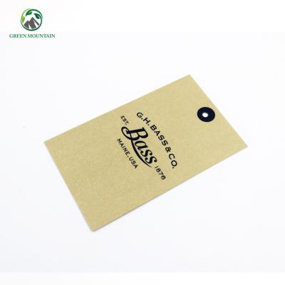 China Sustainable Custom Logo Printing Swing Label Hang Tag Folded Paper Hang Tags For Sunglasses for sale