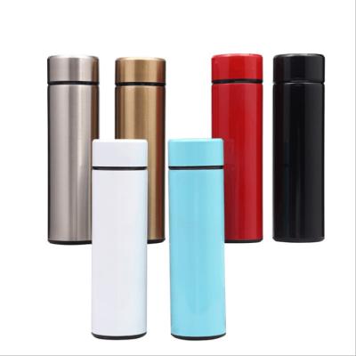 China 17 Ounce PORTABLE Smart Water Bottle LED Temperature Display 500ML Stainless Steel Vacuum Insulated Water Bottle for sale