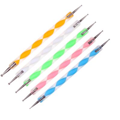 China Nail Tools 5pcs Dotting Pen Marbleizing Tool Nail Art Design Dot Paint Tools for sale