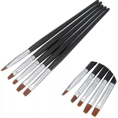 China Nail Tools 5 Pcs Nail Art Brush Pen Set Gel Nail Art Brushes Nail Art Liner Brush Pen for sale